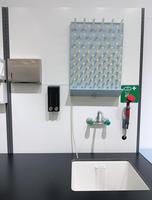 Banc de laboratoire de travail de laboratoire de table d'appoint de chimie de meubles en bois en acier de haute qualité