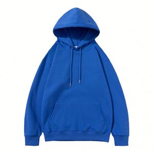 H5573 Manufacturer Wholesale Custom Twill 350 Gsm Cotton Blends <b>Drop</b> Shoulder Blank Hoodies - Product Image 6