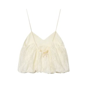 Top de tirantes retro chic para <span class=keywords><strong>mujer</strong></span>, novedad de verano 2026, estilo casual, con bordado <span class=keywords><strong>calado</strong></span> y temperamento elegante. - Product Image 2