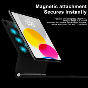 Clavier magique sans fil standard personnalisé pour <span class=keywords><strong>iPad</strong></span> <span class=keywords><strong>Air</strong></span> 4/5/6/7, modè<span class=keywords><strong>les</strong></span> 10,9/11 pouces, équipé d'un rétroéclairage et d'un écran numérique - Product Image 3