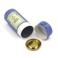 Emballage en tube biodégradable, tube en papier pour thé, thé aux fruits biologiques, thé aux fleurs, tequila, emballage en tube de papier personnalisé, boîte cylindrique