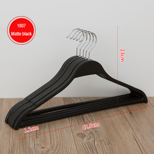 Plastik Aski Cintre Vetement Kleding Kinderen Bán Buôn Bộ Móc Treo Quần Áo Trẻ Em Bằng Nhựa Màu Đen Cho Áo Khoác Quần Áo - Product Image 4