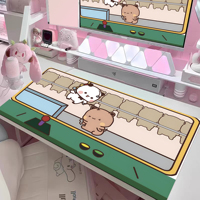 Tapis de souris gaming Boba Buddies Kawaii Bear & Panda Bubu et Dudu 900x400mm 40x45cm 25x20cm