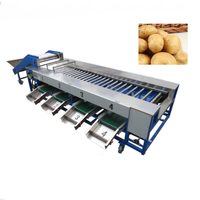 Automatische groente- en fruitwas-, droog- en sorteermachinelijn, fruitrolsorteermachine