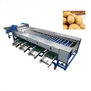 Automatic Vegetable And Fruit Washing Drying Sorting Machine Line Fruit Roller Sorting Machine