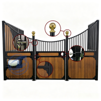 Porte de box pour chevaux Tianyun TY sur mesure, style hollandais, avec cadre en bambou, acier galvanisé à chaud, ventilation sécurisée pour écurie professionnelle