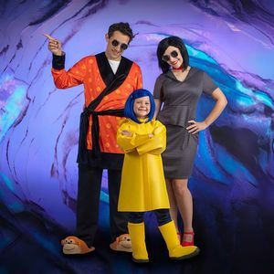 Conjunto de disfraz familiar Catherine para niños y adultos, disfraz de fiesta de Halloween, traje de cosplay, material de poliéster - Product Image 1
