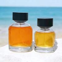 Flacon de parfum universel multi-appareils 30ml 50ml 100ml noir mat givré, flacon pulvérisateur en verre vide pour sérum de soin de la peau