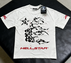 T-Shirt da <span class=keywords><strong>Uomo</strong></span> Alxin, Stile <span class=keywords><strong>Casual</strong></span>, Manica Corta, 100% Cotone, Stampa Vintage Hell Star, <span class=keywords><strong>Abbigliamento</strong></span> <span class=keywords><strong>Estivo</strong></span> - Product Image 1