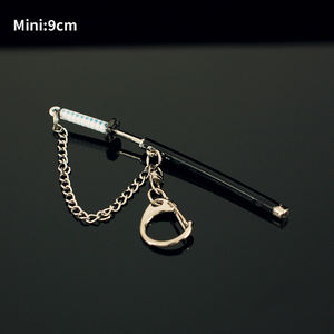 <span class=keywords><strong>Mini</strong></span> porte-clés anime <span class=keywords><strong>Demon</strong></span> <span class=keywords><strong>Slayer</strong></span>, épée en alliage de zinc métallique, 9 cm, vente chaude - Product Image 3