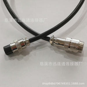 Conector y Enchufe de Aviación Gx16 con Cable de 1M, Cable de Cobre de 2, 3, 4, 5 y 6 Núcleos, Conexión a Tierra Estándar para Uso Industrial - Product Image 2