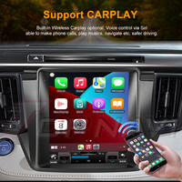Pemutar Audio Mobil Android Auto 9,7 Inci untuk RAV4 2014 2018 Layar Sentuh GPS Infortainment Mobil