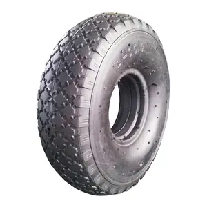 Made in Vietnam Steel Plastic 10in 300-4 Flat Free Tubular Tire Wheel for caster hand truck trolley dolly generator