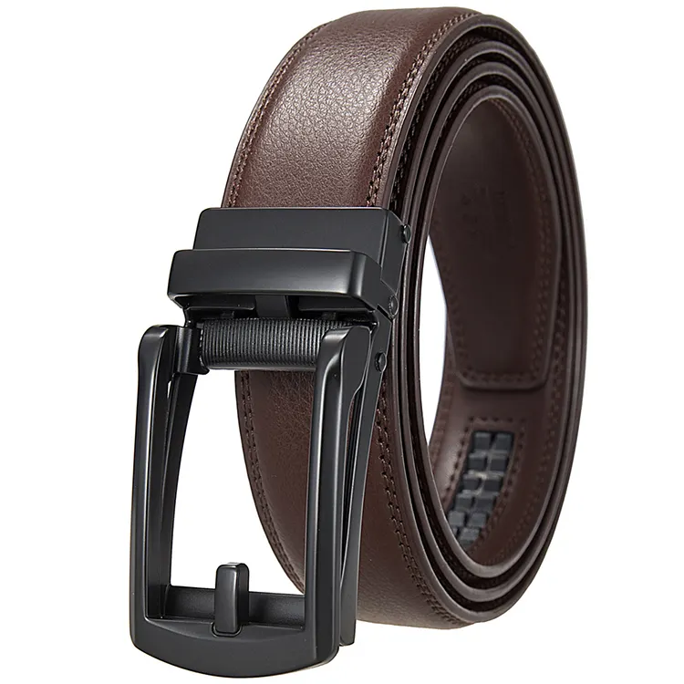 Manufacturers Selling Mans Genuine Leather Belt Business Suit Luxury Adjustable Leather Belt For Men