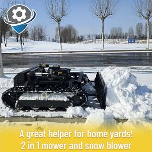 HUADA Déneigeuse robotisée industrielle sans fil télécommandée, <span class=keywords><strong>tondeuse</strong></span> à gazon à essence/diesel avec <span class=keywords><strong>démarrage</strong></span> à essence/diesel et marche sur chenilles - Product Image 1