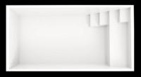 Piscine rectangulaire moderne et minimaliste de petite taille avec marches, pour villa, cour, piscine extérieure, piscine de loisirs familiale