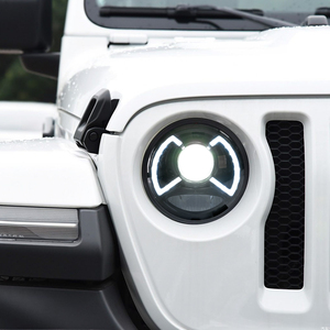 Para <span class=keywords><strong>Jeep</strong></span> Wrangler 2018-2024 actualización nuevo estilo montaje de lámpara de cabeza de coche LED lente de proyector integrada accesorios de faro automático - Product Image 2
