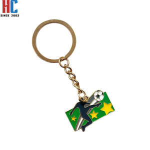 Porte-clés et breloques de <span class=keywords><strong>voiture</strong></span> et de sac personnalisés en métal émaillé, souvenirs de football USA, Canada et Mexique, fabriqués en usine depuis 23 ans - Product Image 4
