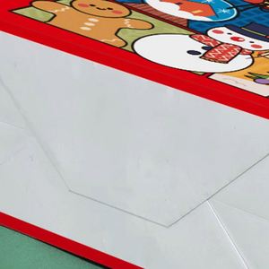 Bolsas de Papel Kraft Personalizadas con Logotipos Impresos, Impresión Digital Moderna, para Navidad, Cafeterías, Tiendas de Bebidas, Restaurantes de Entrega de Comida - Product Image 4