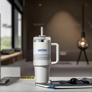 Taza aislada 1200 de acero inoxidable al vacío de gran capacidad de 304 ml con mango conveniente <span class=keywords><strong>para</strong></span> taza de café de viaje - Product Image 2
