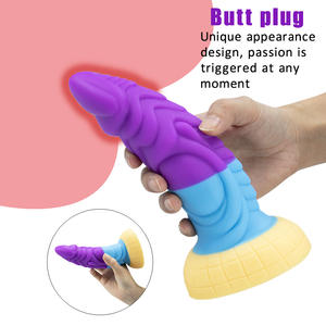 Heterogene Drakenslang Anale <span class=keywords><strong>Dildo</strong></span> Vrouwen Seksspeeltje Met Zuignap Butt Plug Voor Volwassen Seks - Product Image 4