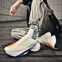 Chaussures de sport unisexes respirantes et légères en fibre de carbone pour femmes et hommes, idéales pour le jogging, la marche et la course, tailles 33-45