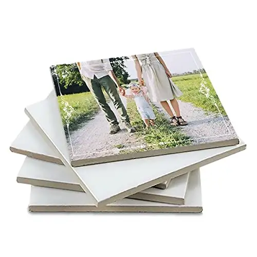 AQM Factory Wholesale Multiple Sizes DIY Individual Creation Sublimation Blank Ceramic Tile