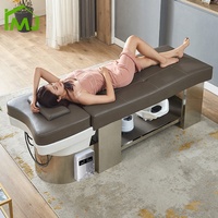 Salon de coiffure personnalisable Spa Table de massage pour le lavage des cheveux Lit avec shampoing thaïlandais