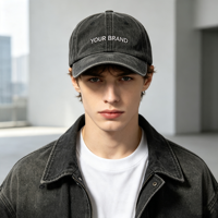 Gorra de Béisbol Personalizada, Diseño Ajustable, Algodón Vintage, Gorras Estilo Dad Distressed, Letras Bordadas en 3D, Gorra de Béisbol con Protección Solar