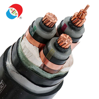 Kabel Berlapis Baja YJV22 0.6/1kV Inti Tembaga XLPE 4-Core 10-240mm² 90 ℃
