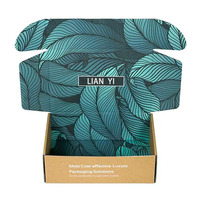 Boîte d'expédition pliable en carton ondulé pour cadeaux, emballage de luxe imprimé mat durable