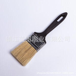 Pinceau plat à poils de porc, manche en plastique, 15-22 mm, origine Zhenjiang, pour la peinture - Product Image 1