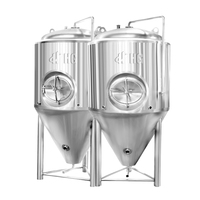 Nouveau système de cuve de fermentation en acier inoxydable HG 1000L contrôlé par PLC pour brasserie avec garantie de 6 ans