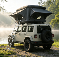 Tente de toit de voiture pour animaux de compagnie, prête pour l'aventure tout-terrain, sécurisée pour les animaux, idéale pour le camping, la randonnée et les treks par vent fort