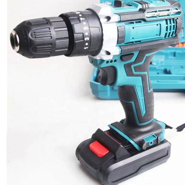 Factory Industrial Grade Impact Drill Kit 12V 18V 21V Portable Electric Cordless Brush Motor Lithium Battery Variable Speed