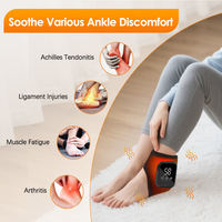 Masajeador de Tobillos Eléctrico Inalámbrico 3 en 1 en Oferta, Masajeador de Tobillos de Tamaño Ajustable con Apagado Automático, Máquina de Masaje de Pies para la Artritis