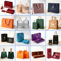 Wholesale Custom Embossed Logo Gift Hand Tote Shopping Bags With Luxury Ribbon Handle Reusable Hard Paper T-Shirt Shopping Bag