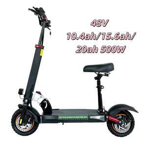 Nouvelle conception, trottinette pliable à 2 roues, haute <span class=keywords><strong>vitesse</strong></span>, hors route, moteur 48V 500W, meilleure qualité, trottinette électrique pour adultes - Product Image 1