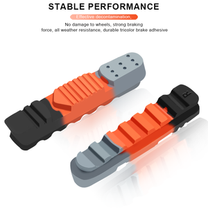 RIDERACE Bisiklet Fren Balataları Alüminyum Alaşımlı Jant Çekmeceli Tip Üç Renkli Fren Balatası Kauçuk Yol Bisikleti Çamurluklu Sessiz - Product Image 4