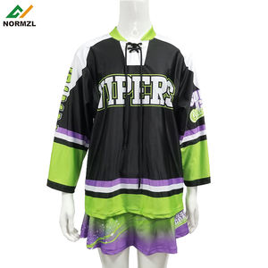 Normzl personnalisé sublimé Cheerleading Costume vêtements de <span class=keywords><strong>Hockey</strong></span> <span class=keywords><strong>sur</strong></span> <span class=keywords><strong>glace</strong></span> en gros vierge jeunesse Cheer <span class=keywords><strong>Hockey</strong></span> Jersey - Product Image 3
