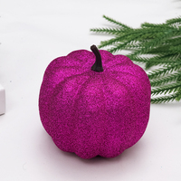 Grande citrouille artificielle Arnold en toile de jute verte, décoration d'Halloween, de Noël et d'hiver, grande taille ovale pour table