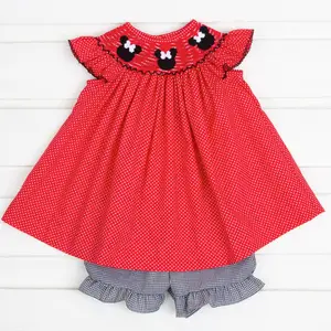 Baby Shorts Set Kid Outfit Girl Summer Fashion Custom Smocking Sets Kids Bloomers Set