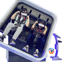 Máquina de simulación de realidad Virtual, simulador de vuelo, Arcade, parque de atracciones, deportes, movimiento 6dof 360 Vr