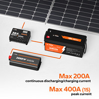 Batterie lithium-ion rechargeable LiTime 12V 200AH Plus LiFePO4 pour camping-cars/campings/hors réseau/solaire/maritime
