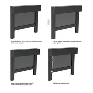 Stores roulants manuels pour pergola d'extérieur coupe-vent et stores - Product Image 5