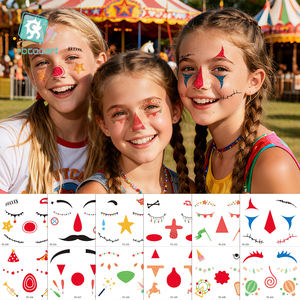 Tatuaggi Temporanei Luccicanti per Viso, Decorazioni Natalizie e di Capodanno, Adesivi Glitterati per Feste di Compleanno per Bambini - Product Image 5