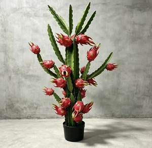 <span class=keywords><strong>Arbre</strong></span> artificiel réaliste de pitaya (<span class=keywords><strong>fruit</strong></span> du <span class=keywords><strong>dragon</strong></span>) en gros, plante tropicale décorative pour aménagement intérieur et extérieur - Product Image 3