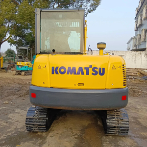 รถขุดขนาดเล็ก Komatsu pc56 มือสอง ระบบไฮดรอลิกเดิมๆ ชั่วโมงการทำงานต่ำ เหมาะสำหรับงานปรับปรุงสวน รถขุด 6 ตัน - Product Image 4