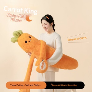 Nouvel oreiller de sommeil Carrot King, jouet de confort à câliner pour filles, en peluche courte, hauteur 100 cm - Product Image 3