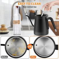 Bouilloire électrique sans fil à col de cygne en acier inoxydable avec contrôle thermostatique intelligent pour usage hôtelier et domestique